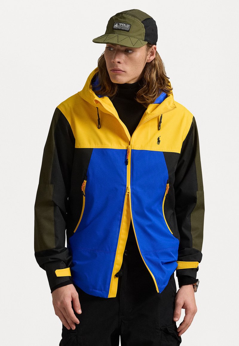 Polo Ralph Lauren - COLOR BLOCKED HOODED JACKET - Lett jakke - slicker yellow multi, Forstørre