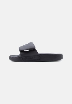 BRIDGE LOGO SLIDES - Šľapky - black