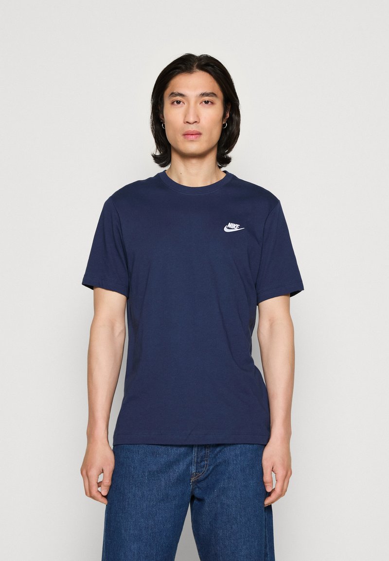 Nike Sportswear CLUB TEE - Jednoduché tričko - midnight navy/white