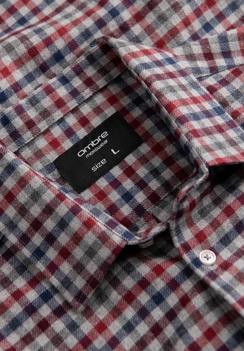 Ombre LEISURE SHCS - Camicia - navy red/blu scuro - Zalando.it