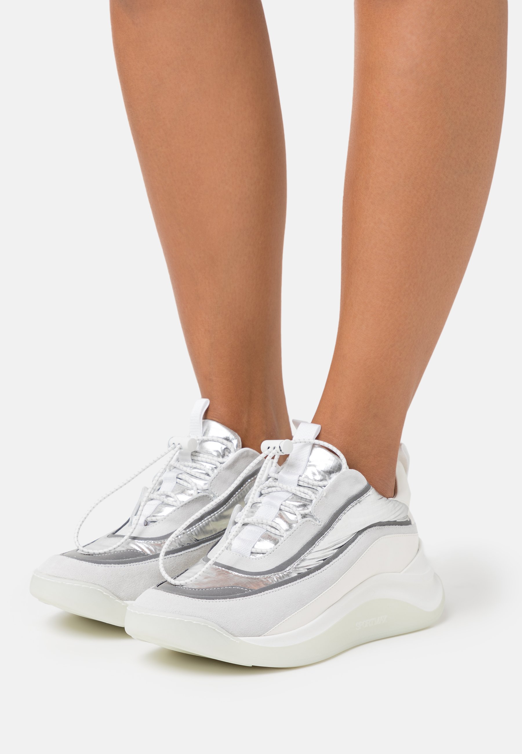 sneakers basse argento