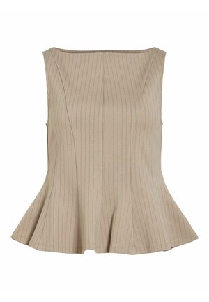 VILA, SLEEVELESS TOP VIMASTRIBA BOATNECK - Blouse - vintage khaki