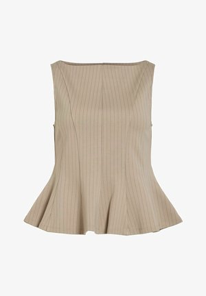 VILA, SLEEVELESS TOP VIMASTRIBA BOATNECK - Blouse - vintage khaki