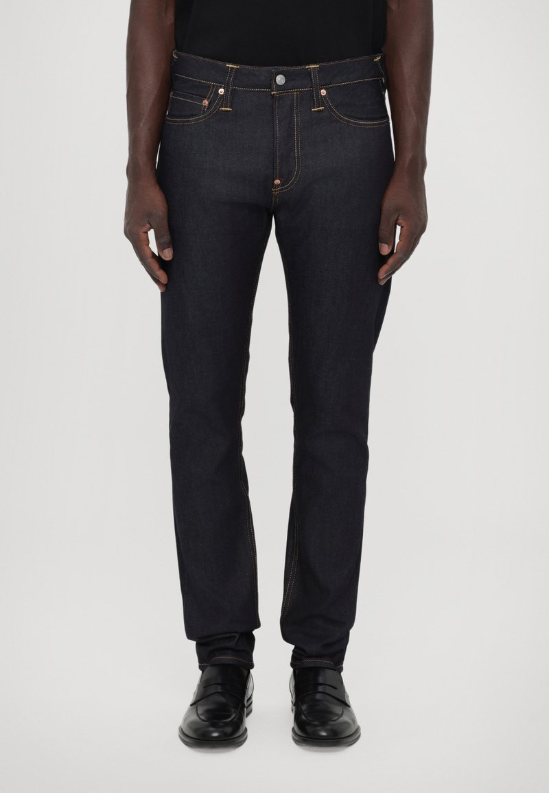 Evisu SEAGULL PRINTED JEANS - Calças de ganga justas - blue denim