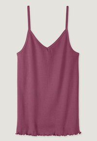 hessnatur SPAGHETTI V-NECK FITTED 2ER-SET PURE  - Maglietta intima - violett