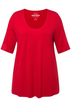 Ulla Popken, VOORKANT DUBBELLAAGS  - T-shirts basic - red