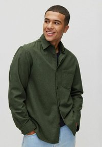 Dobber MORGAN - Overhemd - dark green mel