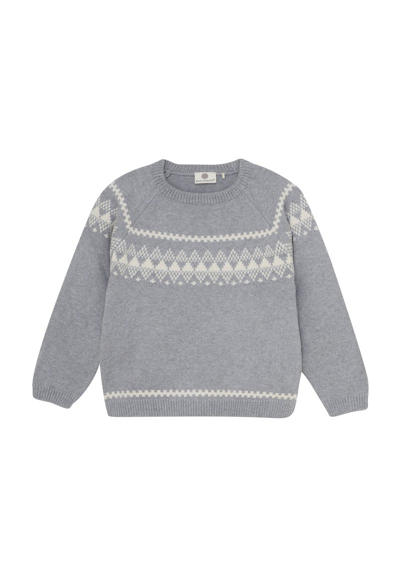 EN FANT Strickpullover - light grey melange