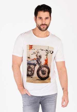 Key Largo MT SPOKES - Camiseta estampada - white