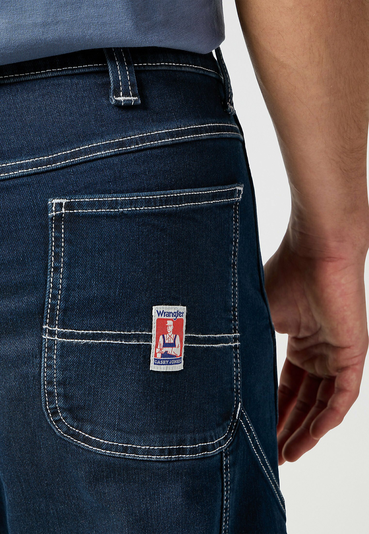 Wrangler CASEY JONES UTILITY - Straight leg jeans - midnight/dark