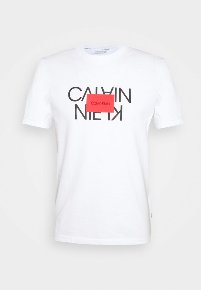 TEXT REVERSED LOGO - Camiseta estampada - white