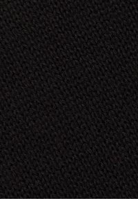 Tissu tricoté noir avec un motif texturé, composé de petites boucles entrelacées. Le matériau semble doux et dense.