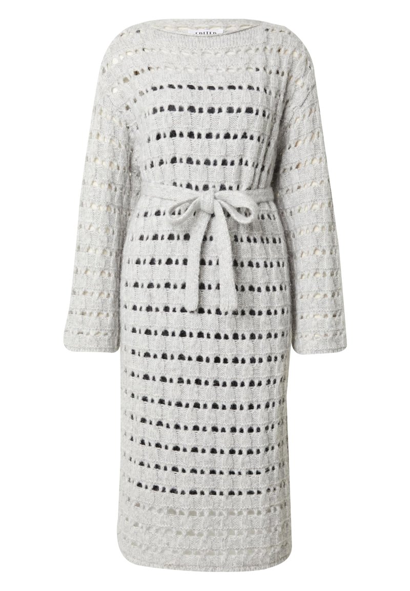 EDITED Gebreide jurk grijs EDITED Gebreide jurk grijs