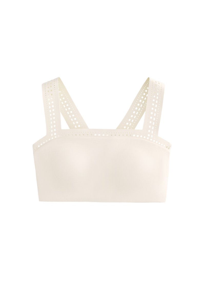 OYSHO COMPRESSIVE CUTWORK - Top - beige