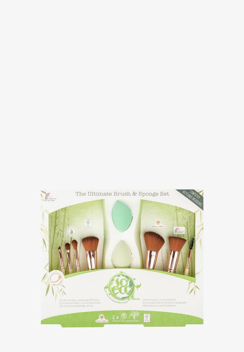 So Eco SO ECO ULTIMATE BRUSH & SPONGE SET - Pinceles y brochas - beige & gold