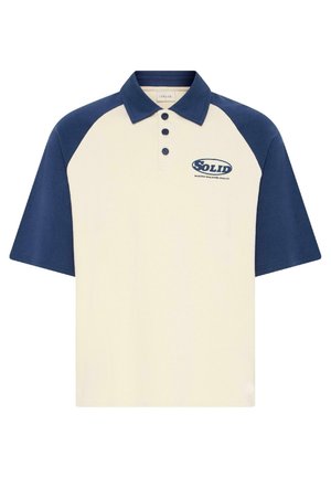 Solid, SDUKE RAGLAN COLORBLOCK - Poloskjorter -  oatmeal