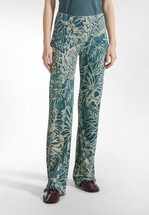 ALLOVER FLUID - Stoffhose - teal