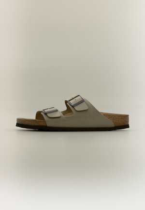 Birkenstock, ARIZONA BF FADED KHAKI DARK BROWN UNISEX - Sandále - faded khaki/dark brown
