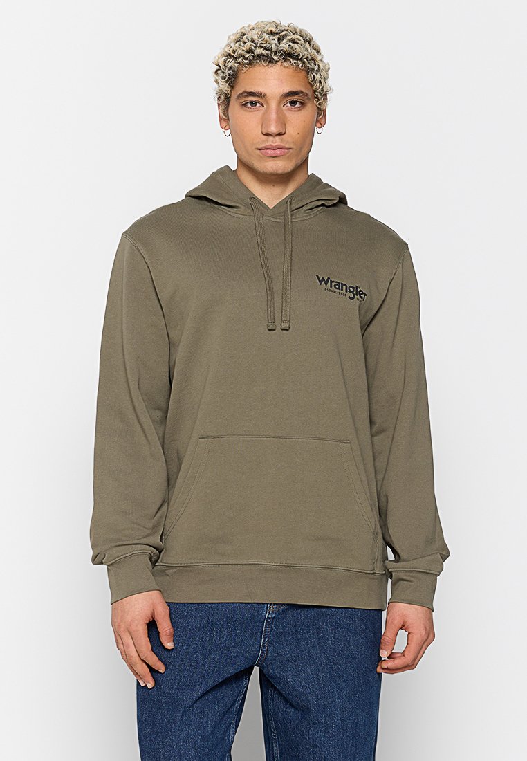 Wrangler Hoodie olijfgroen Wrangler Hoodie olijfgroen