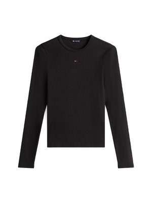Tommy Jeans ESSENTIAL - Tops ar garām piedurknēm - black