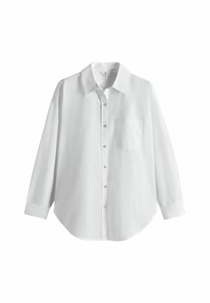 THE SET, OVERSIZED SHIRT - Blúzka so zapínaním na gombíky - white