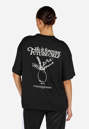 LORCA HEAVY OVERSIZED TEE - T-shirt imprimé - washed black