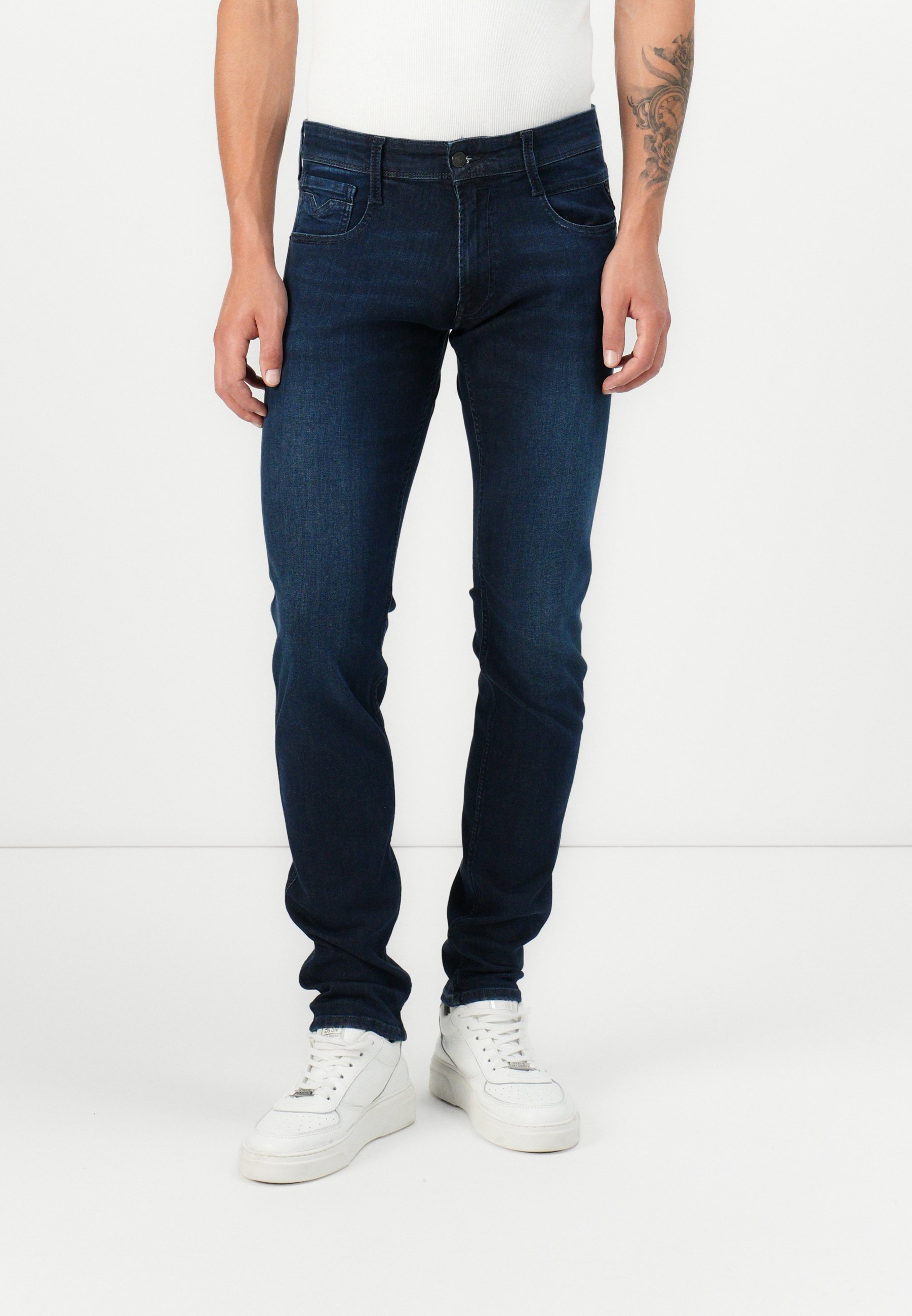 Hyperflex Indigo Clothing Jeans Uomo Replay Replay Anbass Jeans