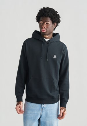 STANDARD FIT LEFT CHEST STAR HOODIE - Φούτερ με κουκούλα - black