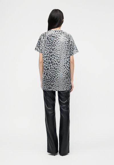 T-shirt Femme Just Cavalli Gris Sans Manches Taille S (IT 40) Neuf Avec étiquettes - Coton, Turquie