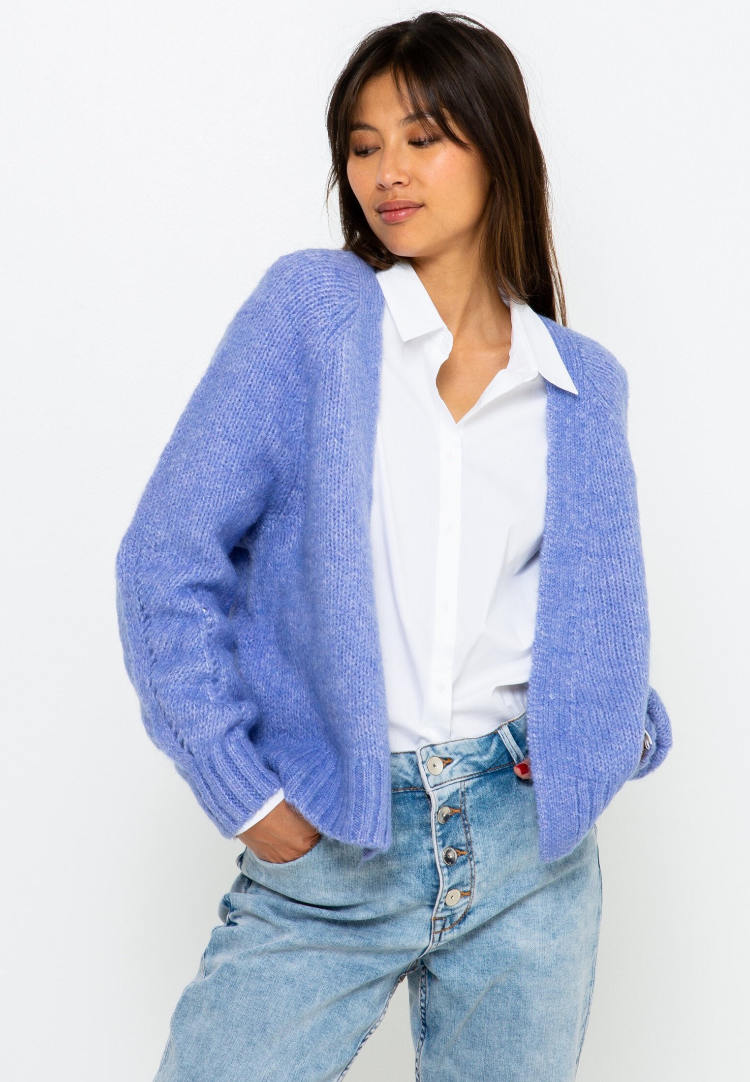 gilet camaieu bleu