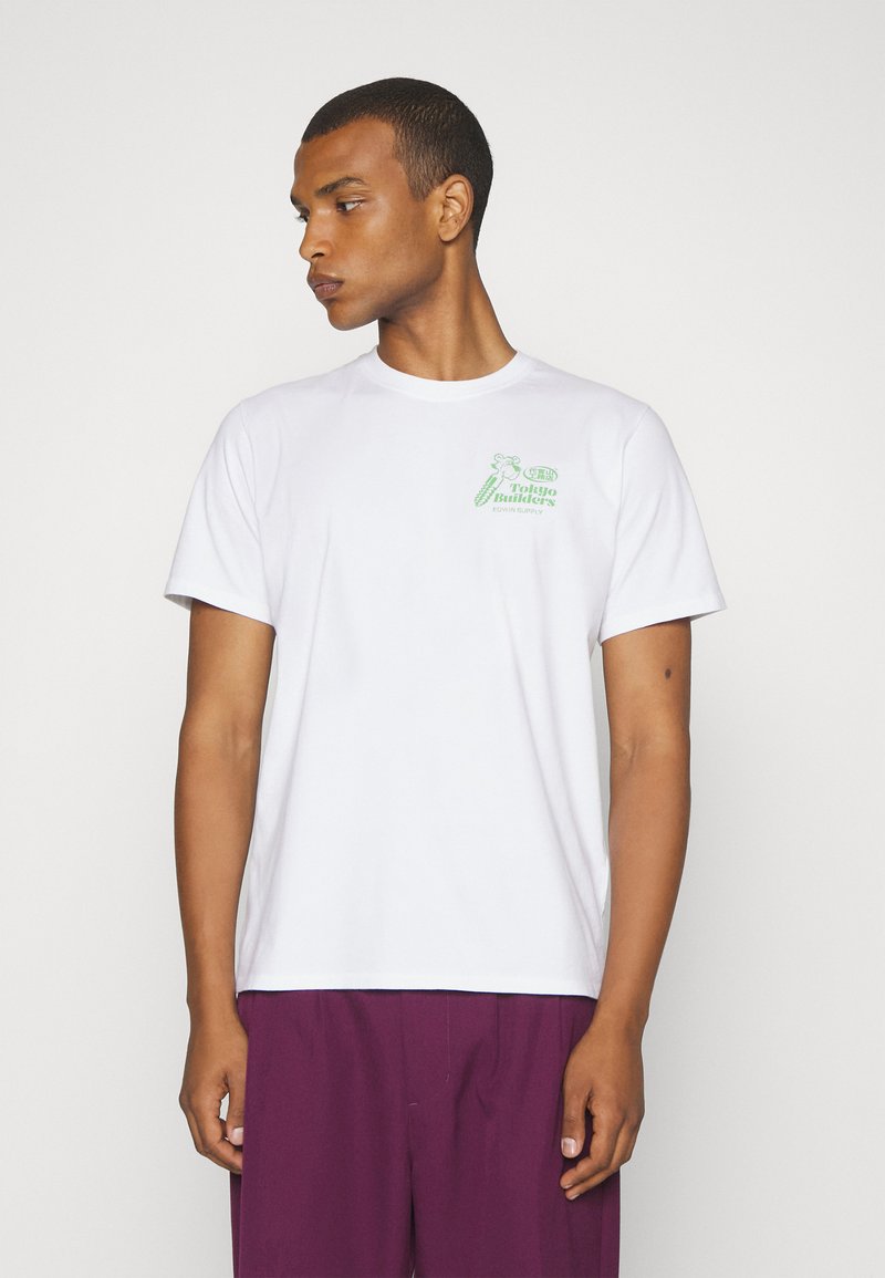 Edwin Tshirt z nadrukiem/biały Zalando.pl