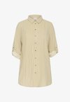 KCKAFFE CURVE KCNANA STRIPED - Button-down blouse - chincilla white stripe
