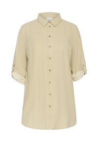 STRIPED  - Chemisier - chincilla   white stripe