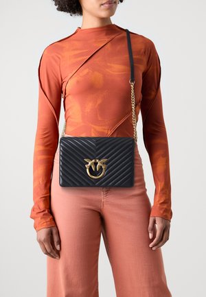LOVE CLICK CLASSIC - Bandolera - nero/antique gold-coloured