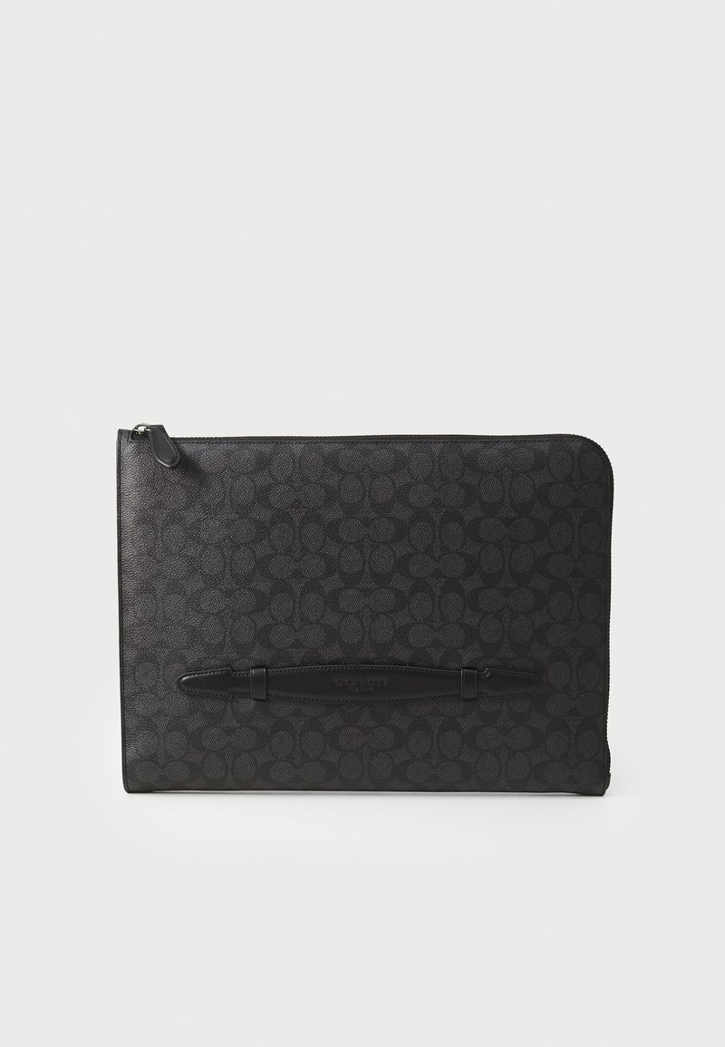 COACH LAPTOP CASE IN SIGNATURE CANVAS - Laptop bag - charcoal