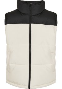 BLOCK PUFFER VEST - Väst - black/whitesand