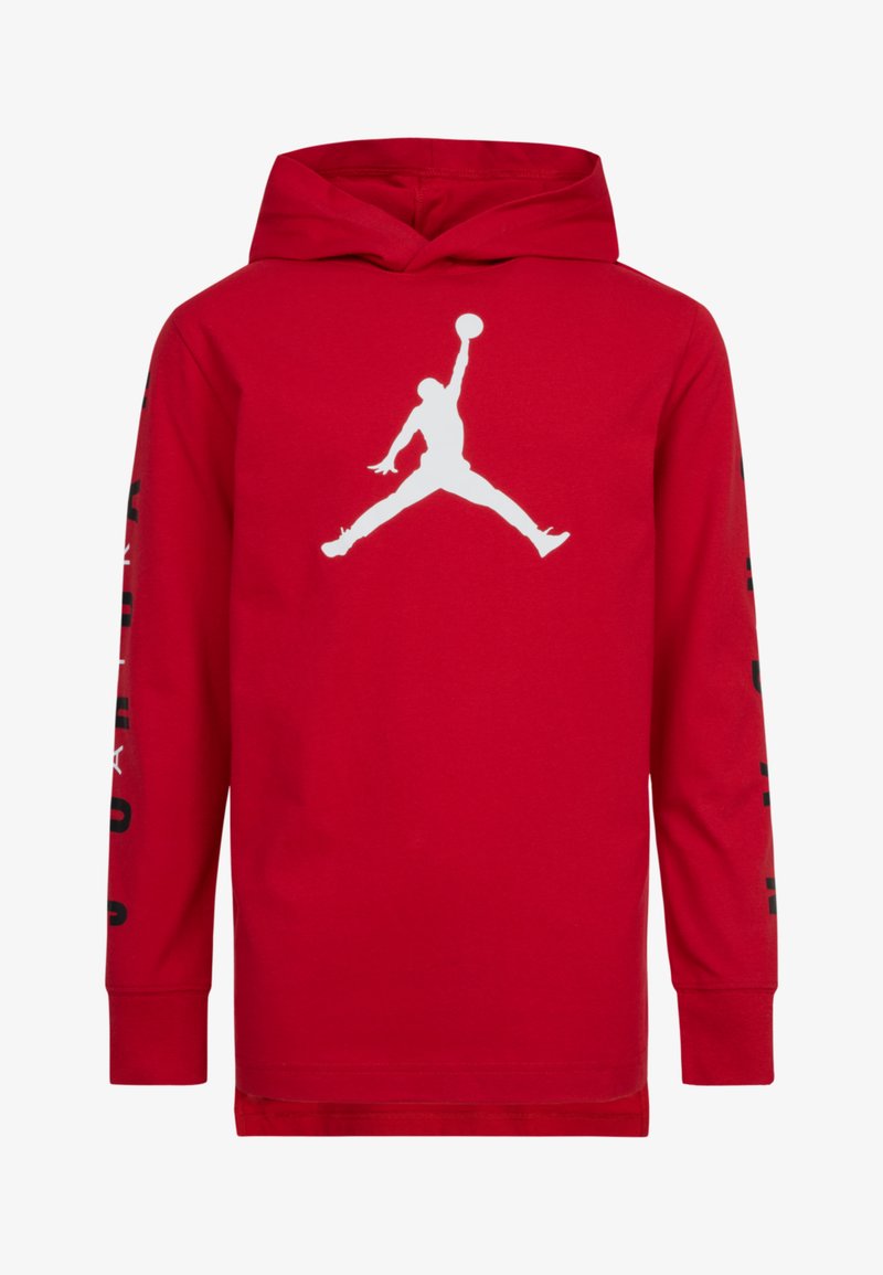 Jordan HOODED TEE - Top dugih rukava - gym red