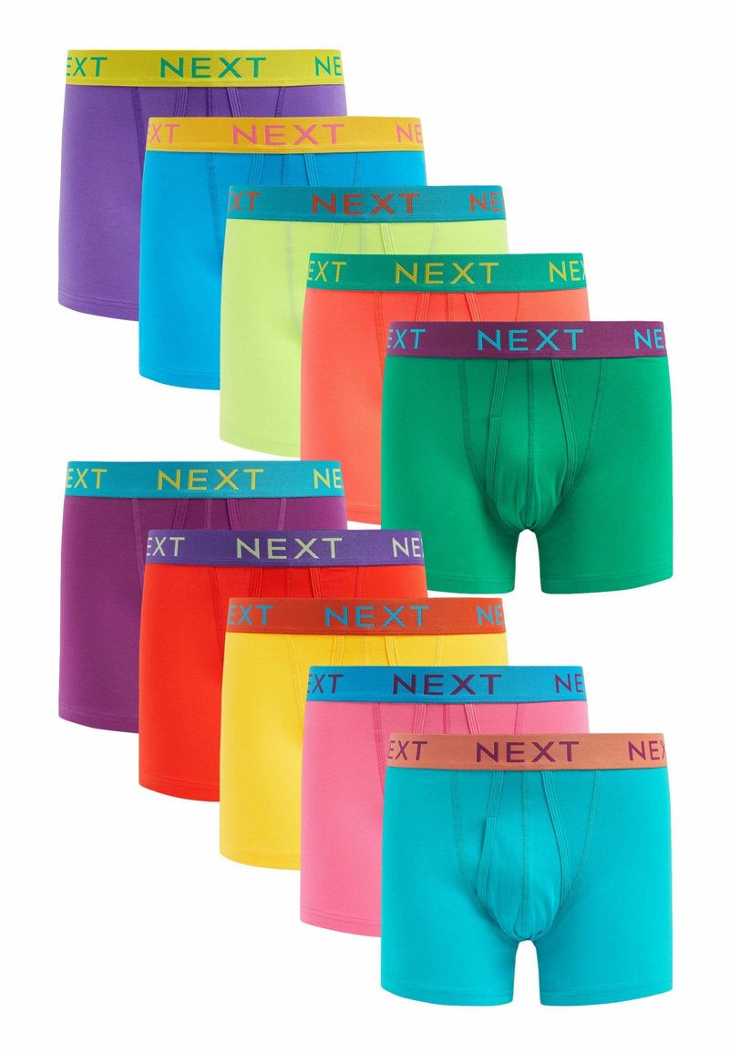 Next A FRONTS 10 PACK - Boxer alsónadrág - bright contrast colour waistband