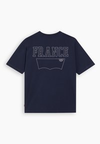 Levi's® FOOTBALL FAN TEE UNISEX - Marškinėliai su spaudiniu - navy blazer