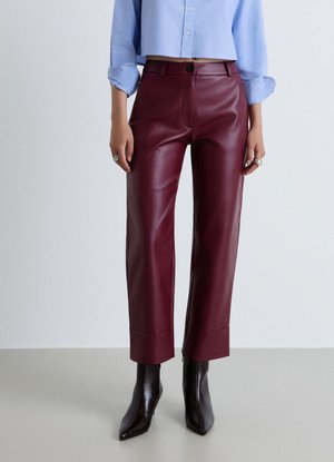 Calliope, PANTALONE LUNGO TINTA UNITA - Pantaloni - bordeaux
