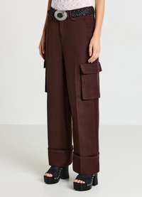 Calliope Pantaloni cargo - cioccolato