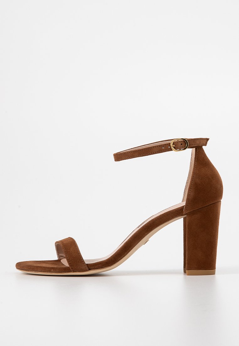 Stuart Weitzman Sandalen met hoge hak bruin