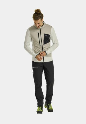 FLEECE GRID - Hoodie - white chalk