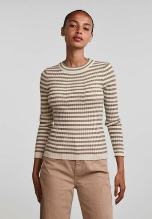 PCCRISTA O NECK  - Maglione - fossil