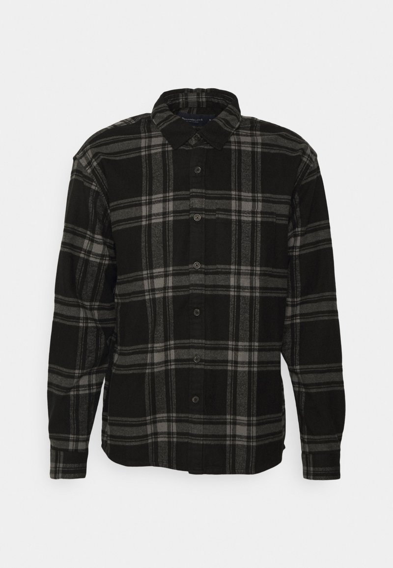 Abercrombie & Fitch washed black denim shirt - size XL