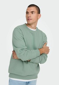 Only & Sons ONSCERES CREW NECK NOOS - Melegítőfelső - chinois green