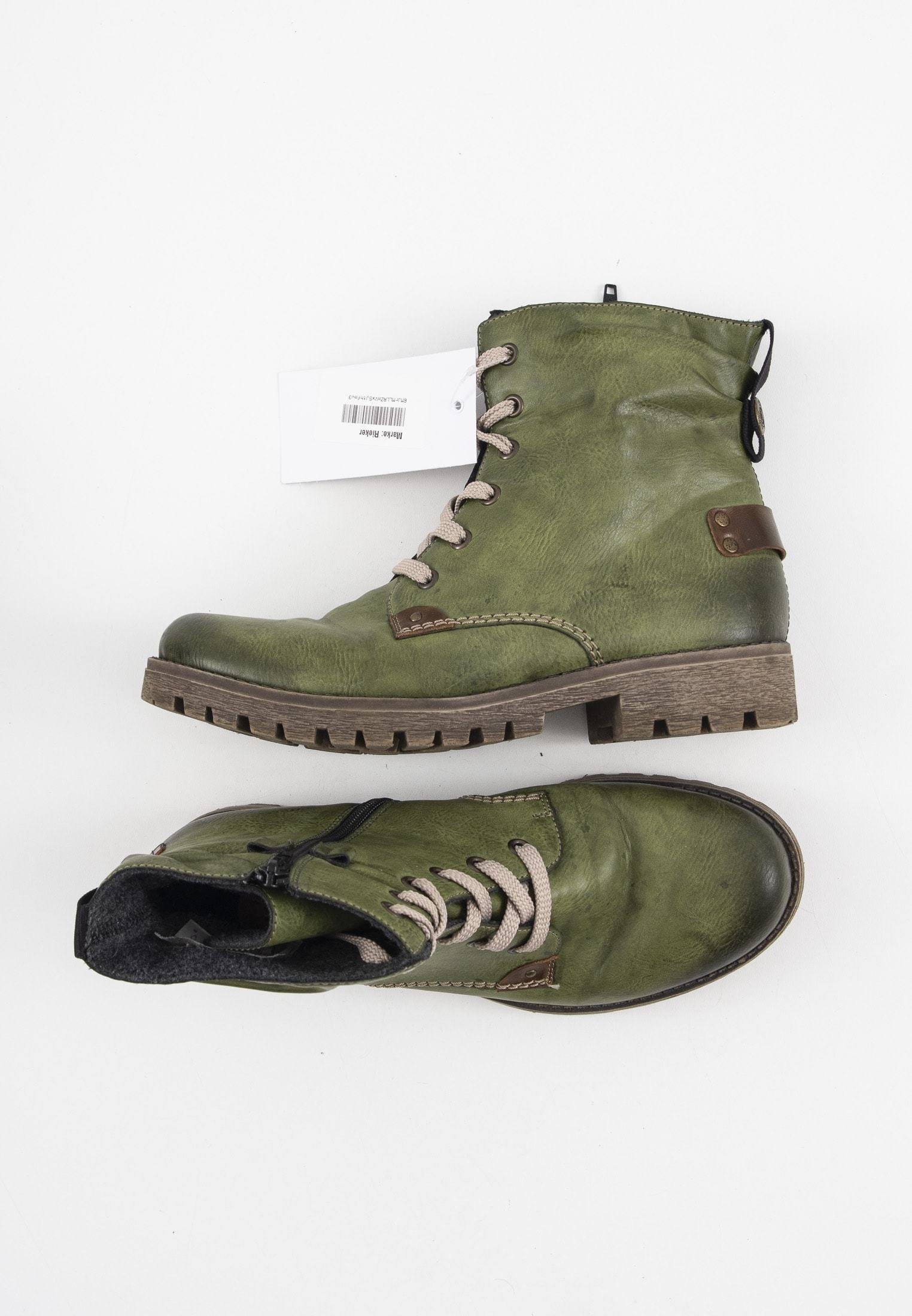 Rieker Botines con cordones - grün/verde - Zalando.es