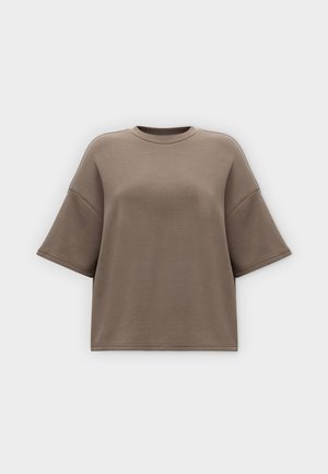 Selected, SLFOVERSIZED TENNY - T-shirt basique - chocolate chip