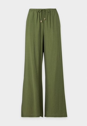 New Look, CRINKLE WIDE LEG - Pantalones - khaki