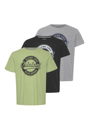 3 PACK - T-Shirt print - black stone mix green eye